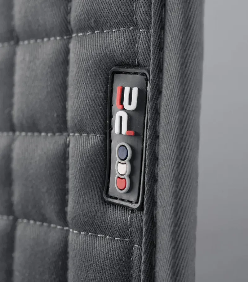 Premier Equine Close Contact Cotton Dressage Saddle Pad - Grey-1