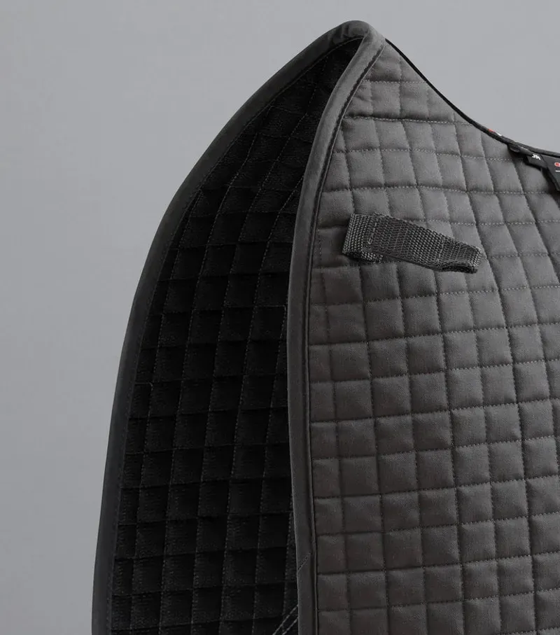 Premier Equine Close Contact Cotton Dressage Saddle Pad - Grey-2