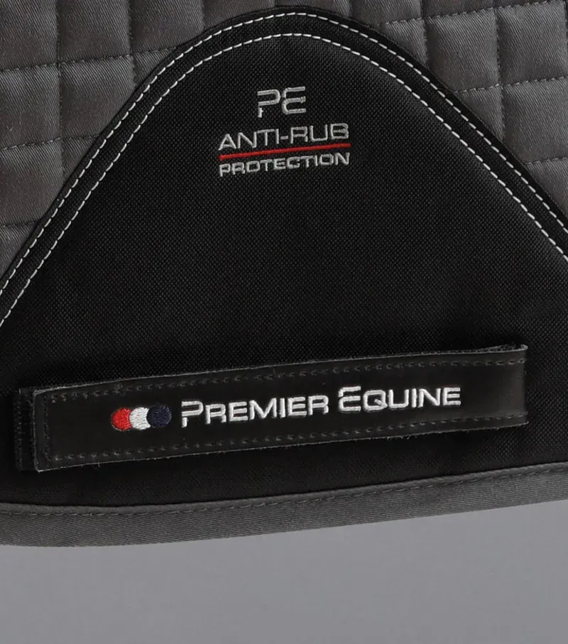 Premier Equine Close Contact Cotton Dressage Saddle Pad - Grey-4