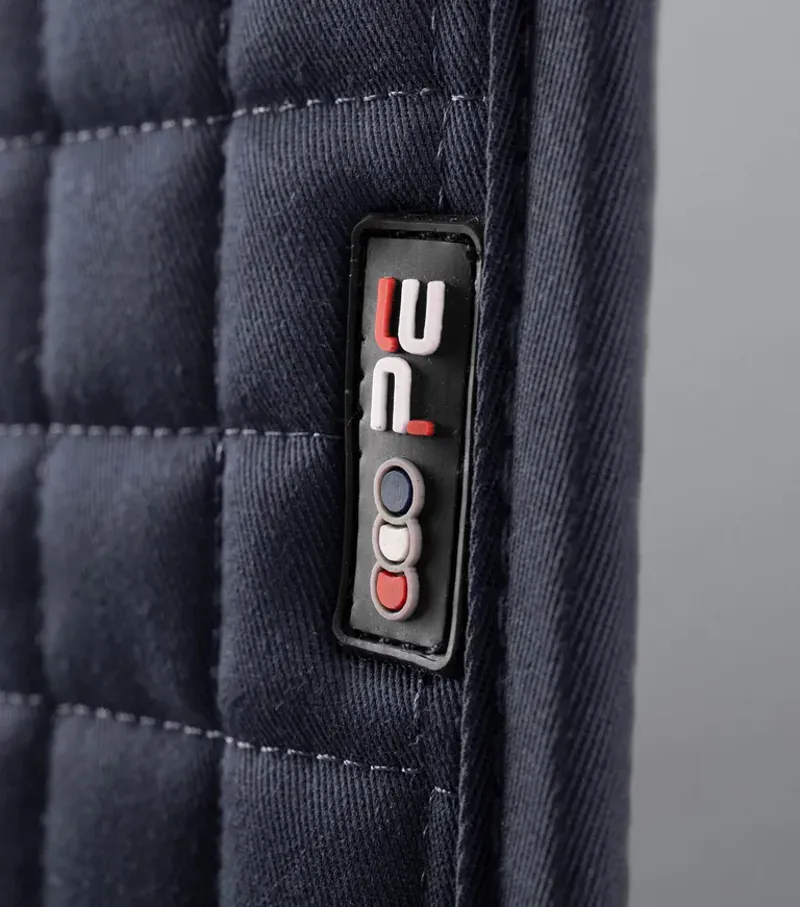 Premier Equine Close Contact Cotton Dressage Saddle Pad - Navy-1