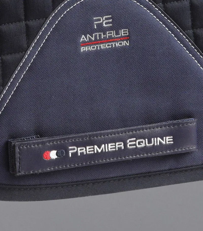 Premier Equine Close Contact Cotton Dressage Saddle Pad - Navy-4