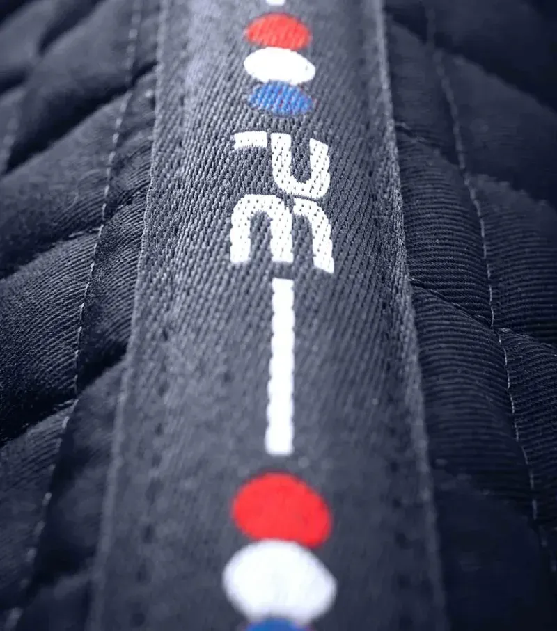 Premier Equine Close Contact Cotton Dressage Saddle Pad - Navy-5