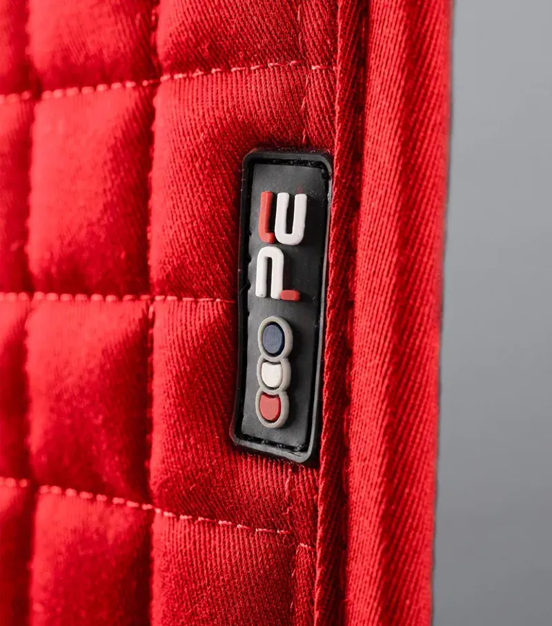 Premier Equine Close Contact Cotton Dressage Saddle Pad - Red-1