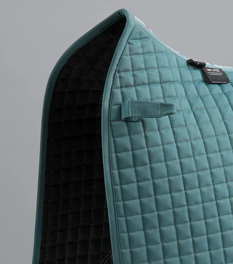 Premier Equine Close Contact Cotton Dressage Saddle Pad - Turquoise-2