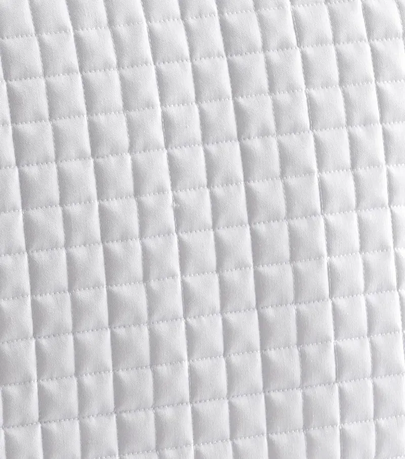 Premier Equine Close Contact Cotton Dressage Saddle Pad - White-3