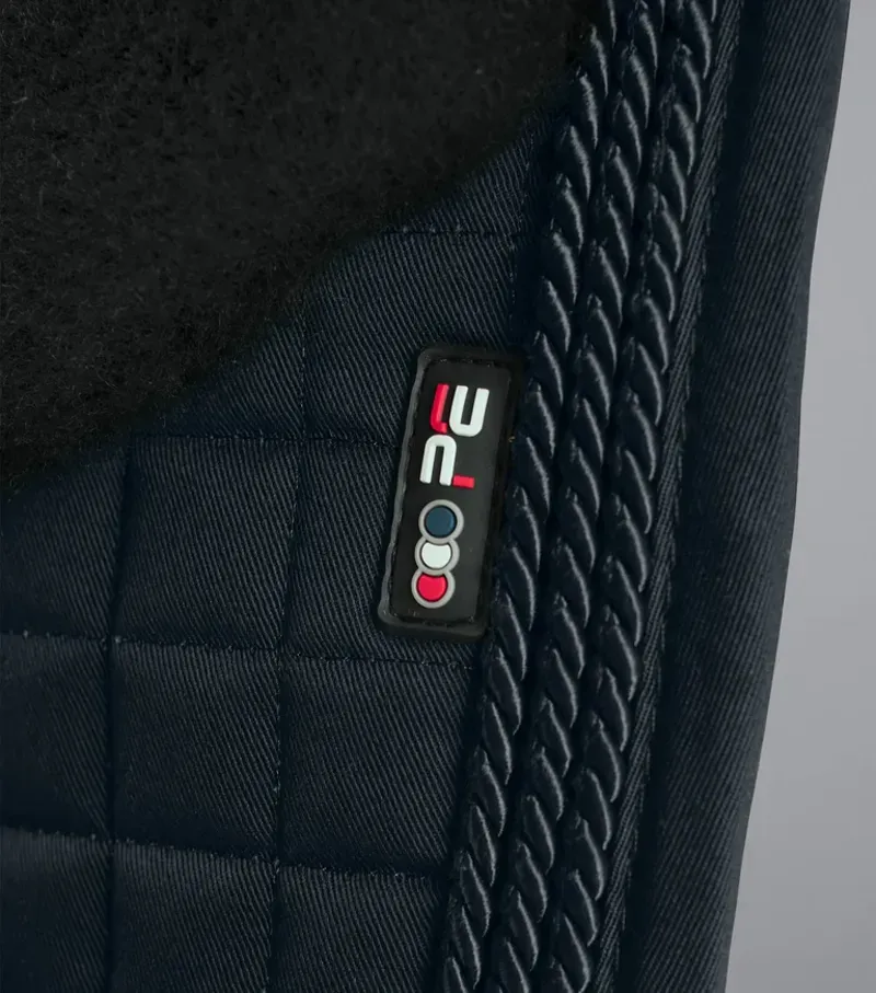 Premier Equine Close Contact Merino Wool European Dressage Square - Black/Black-2