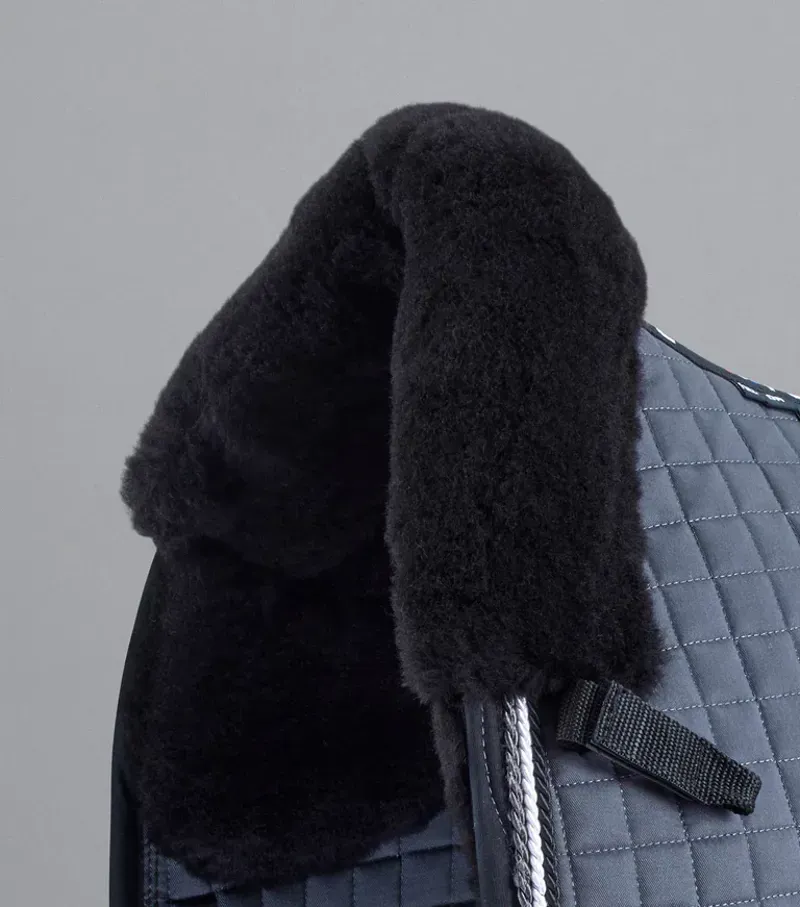 Premier Equine Close Contact Merino Wool European Dressage Square - Grey/Black-1