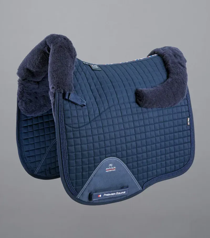 Premier Equine Close Contact Merino Wool European Dressage Square - Navy/Navy