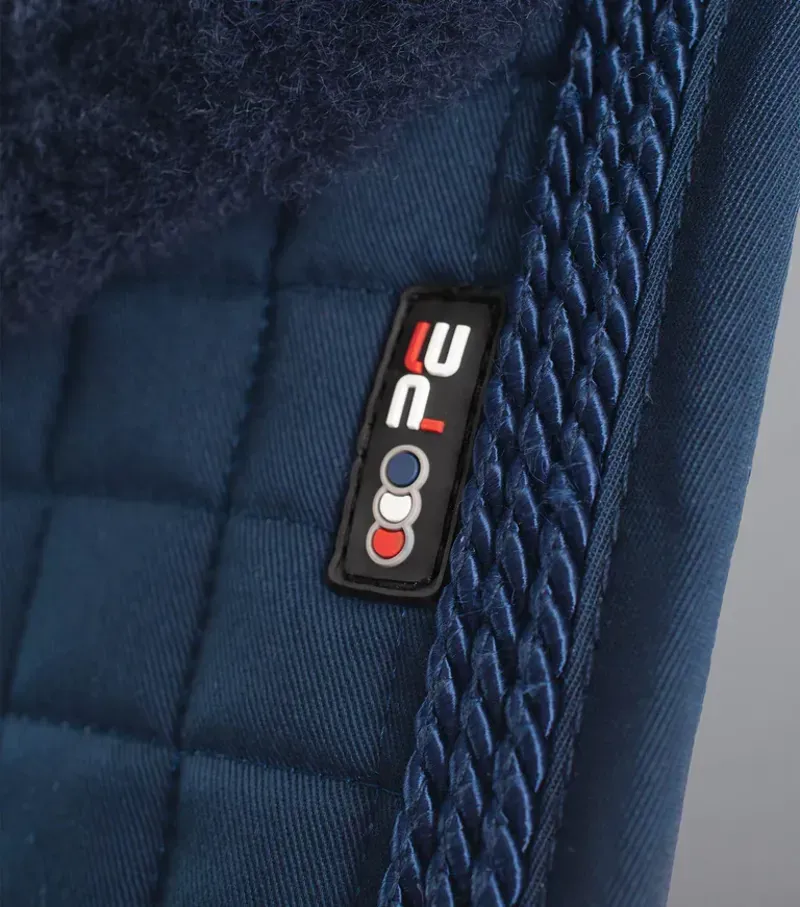 Premier Equine Close Contact Merino Wool European Dressage Square - Navy/Navy-2