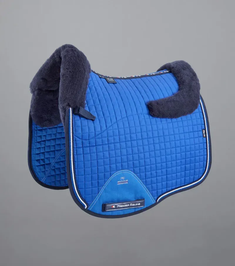 Premier Equine Close Contact Merino Wool European Dressage Square - Royal Blue/Navy