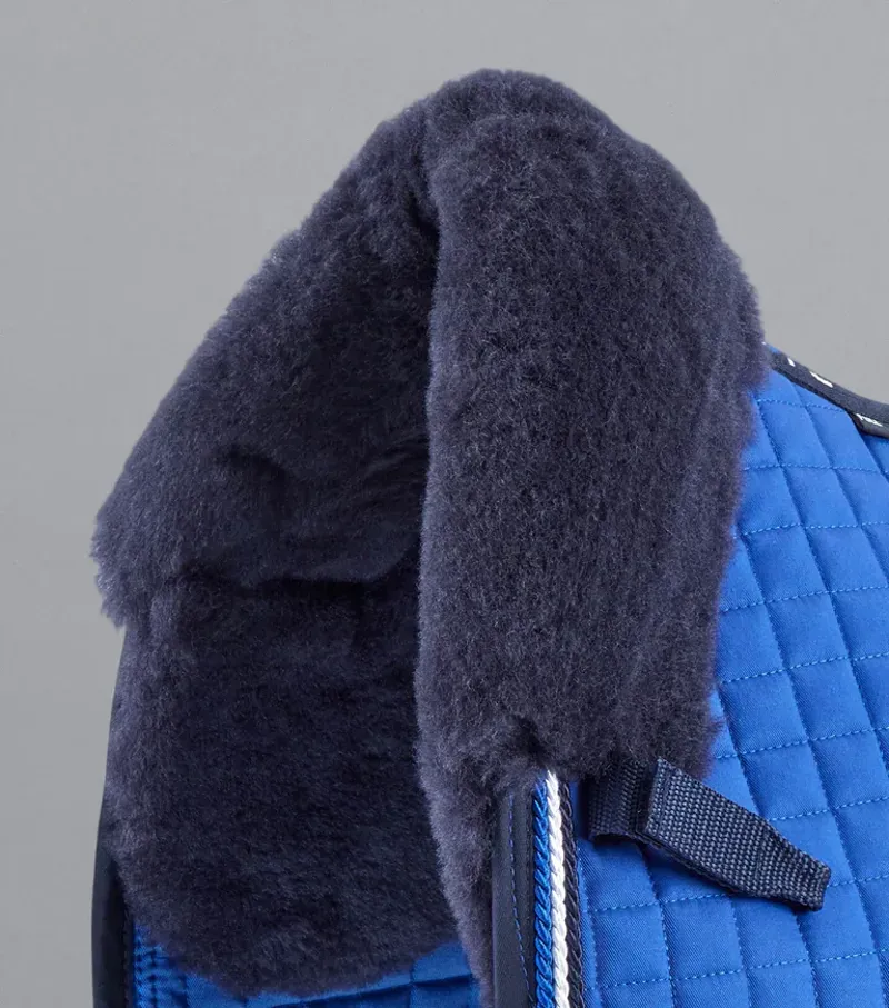 Premier Equine Close Contact Merino Wool European Dressage Square - Royal Blue/Navy-2