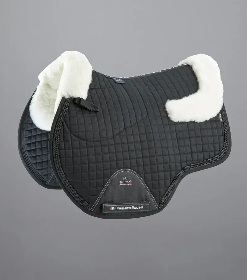 Premier Equine Close Contact Merino Wool European GP/Jump Square - Black/Natural