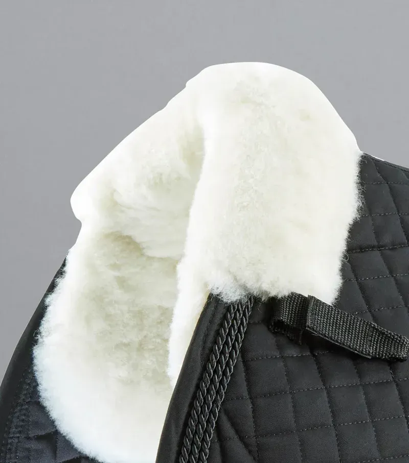 Premier Equine Close Contact Merino Wool European GP/Jump Square - Black/Natural-2