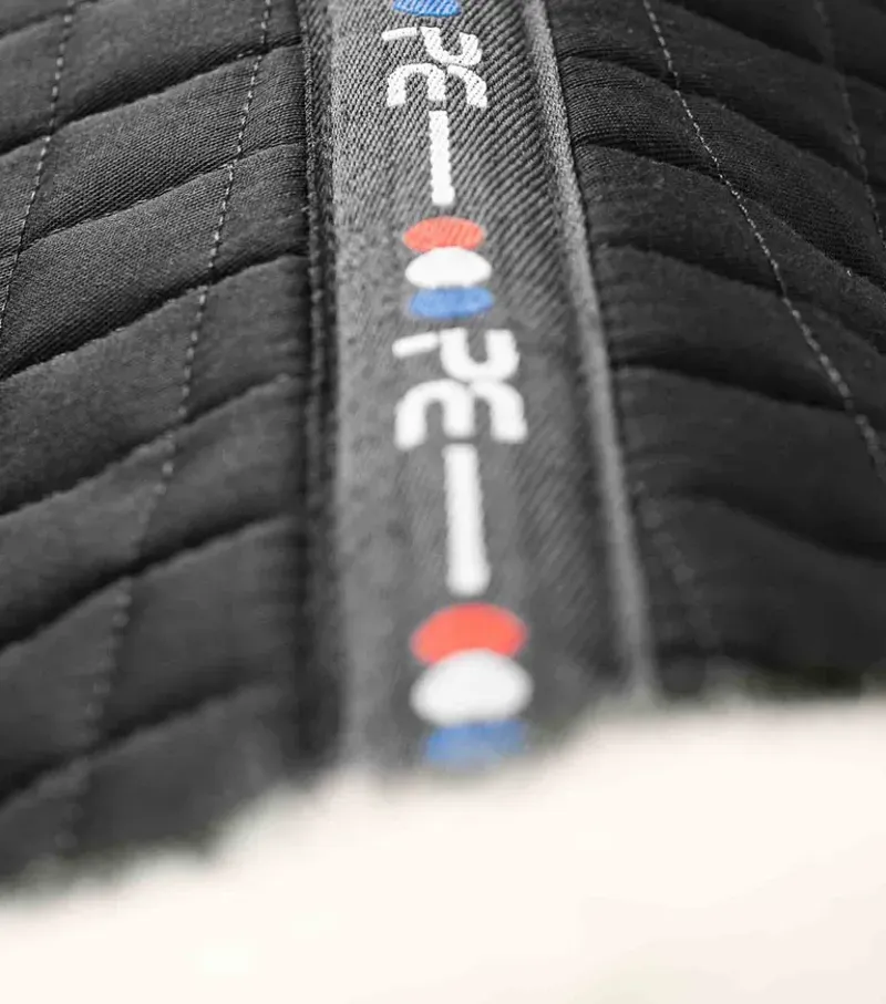 Premier Equine Close Contact Merino Wool European GP/Jump Square - Black/Natural-5