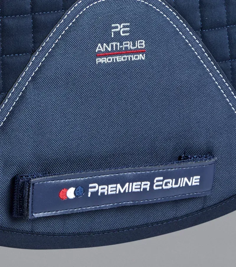 Premier Equine Close Contact Merino Wool European GP/Jump Square - Navy/Navy-4