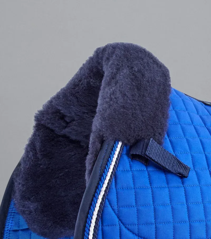 Premier Equine Close Contact Merino Wool European GP/Jump Square - Royal Blue/Navy-2