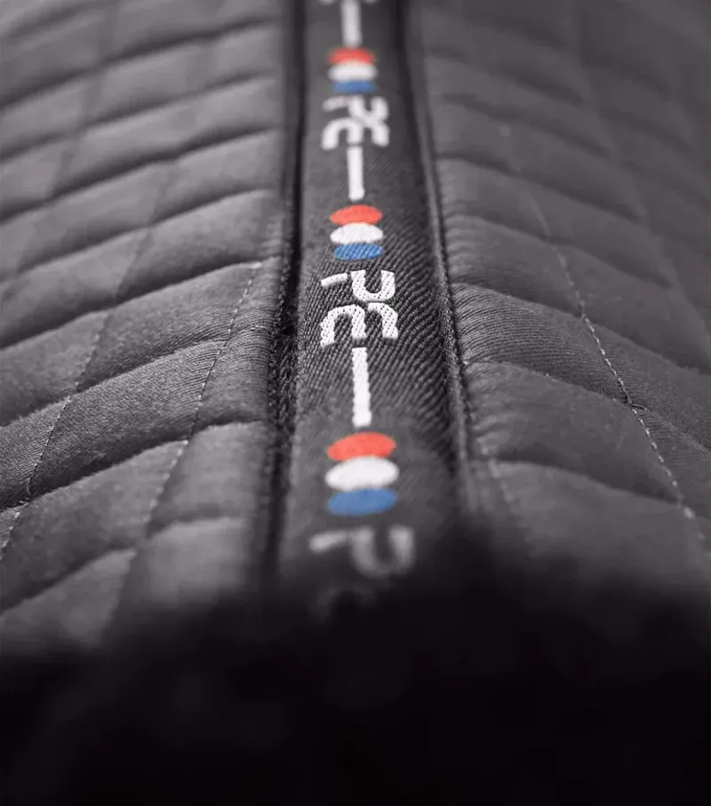 Premier Equine Close Contact Merino Wool European GP/Jump Square - Grey/Black-5