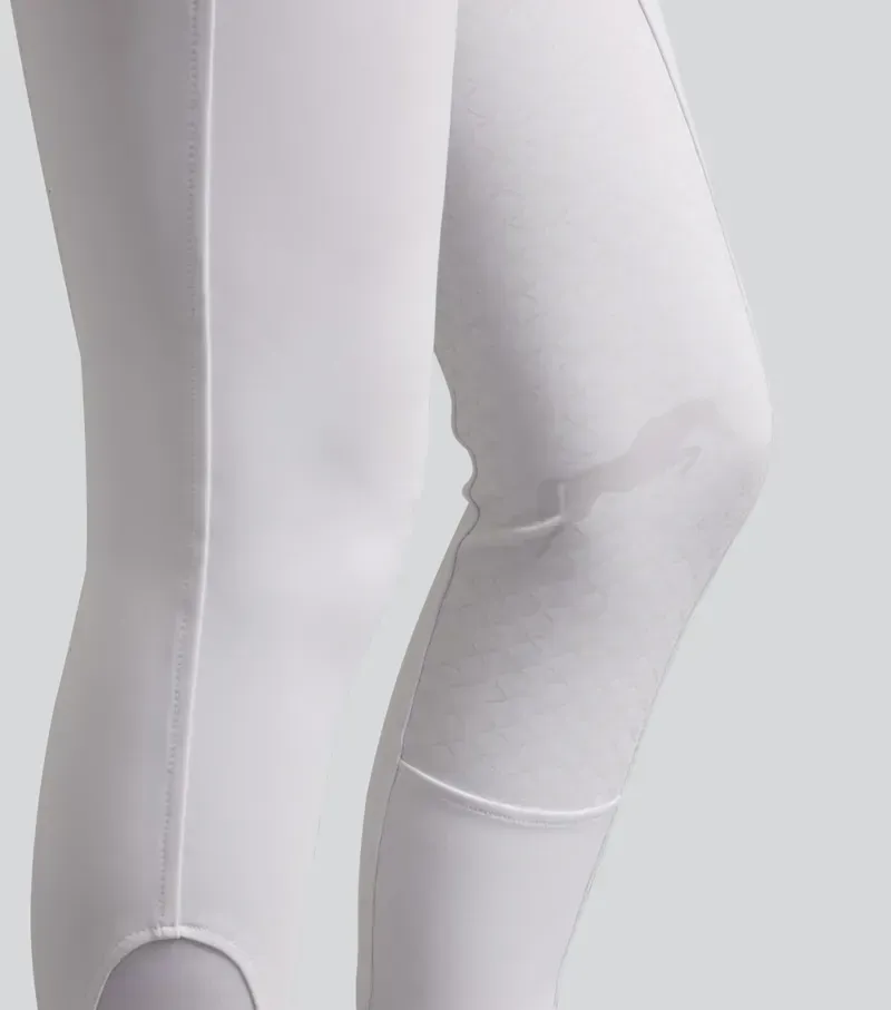 Premier Equine Womens Coco Novo Full Seat Competition Riding Breeches - White-4