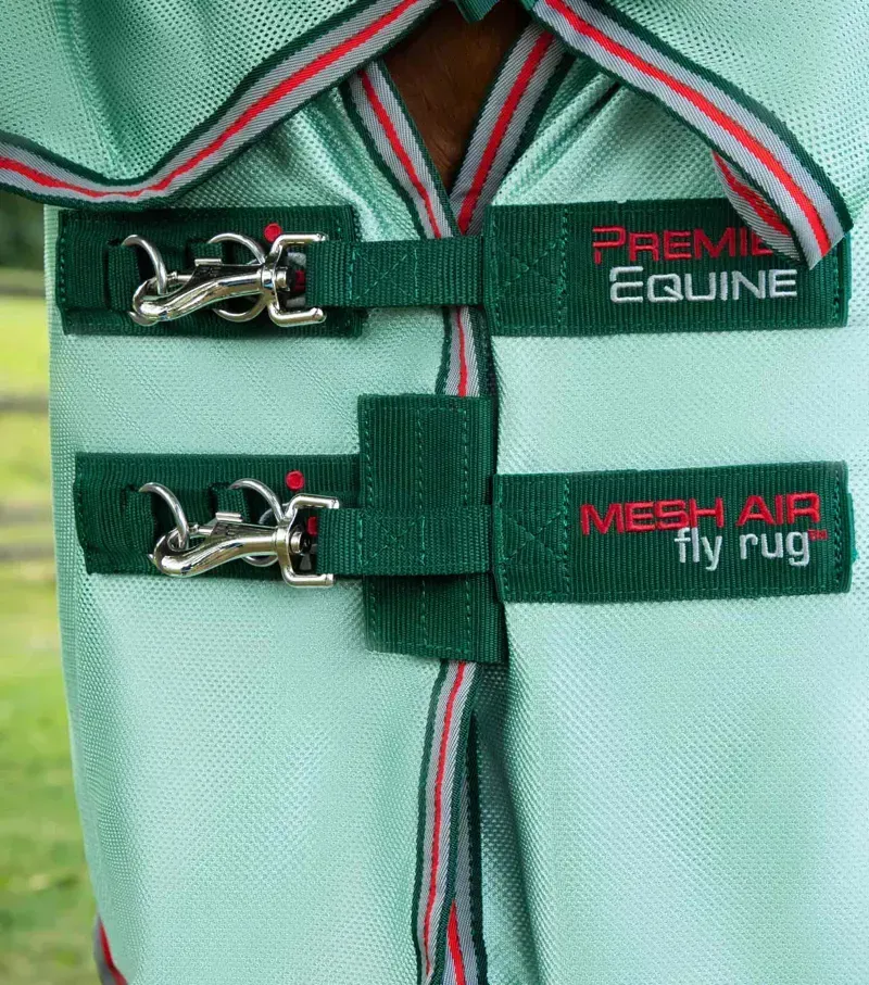 Premier Equine Combo Mesh Air Fly Rug With Surcingles - Mint Green-2