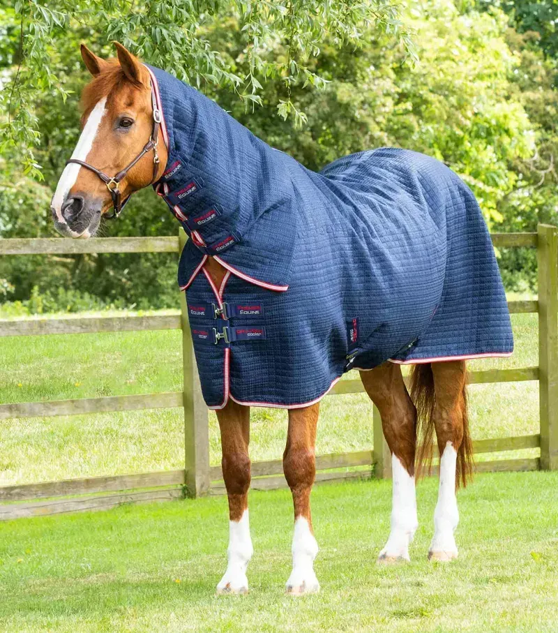 Premier Equine Combo Dry-Tech Horse Cooler Rug - Navy