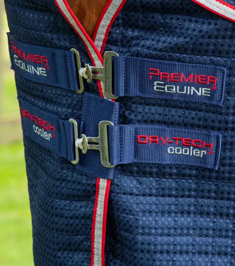 Premier Equine Combo Dry-Tech Horse Cooler Rug - Navy-2