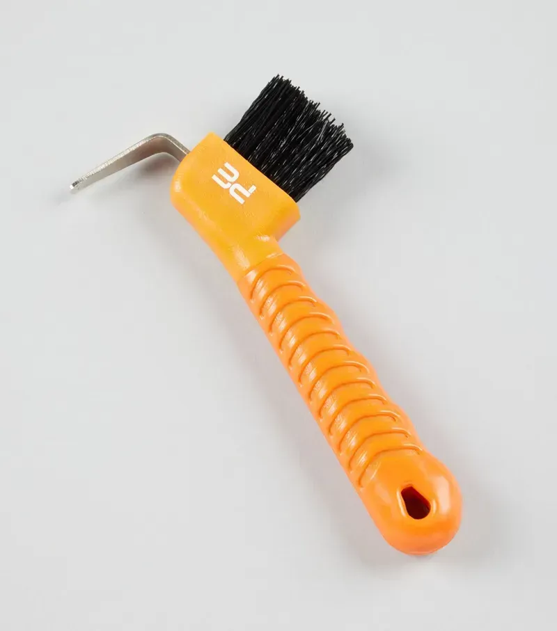 Premier Equine Comfort Grip Hoof Pick - Orange Amber