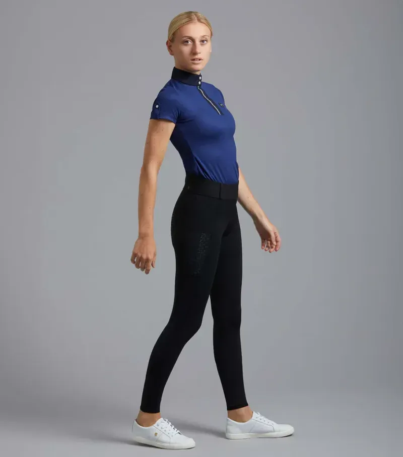 Premier Equine Ladies Concerto Riding Tights - Jet Black-5