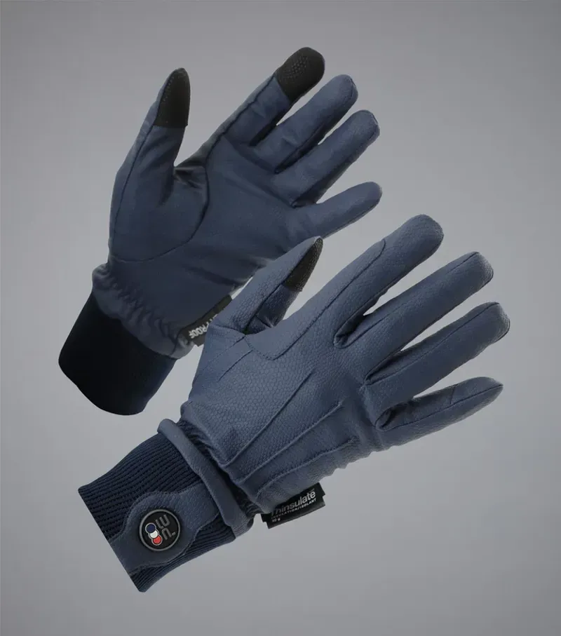 Premier Equine Dajour Waterproof Riding Gloves - Navy