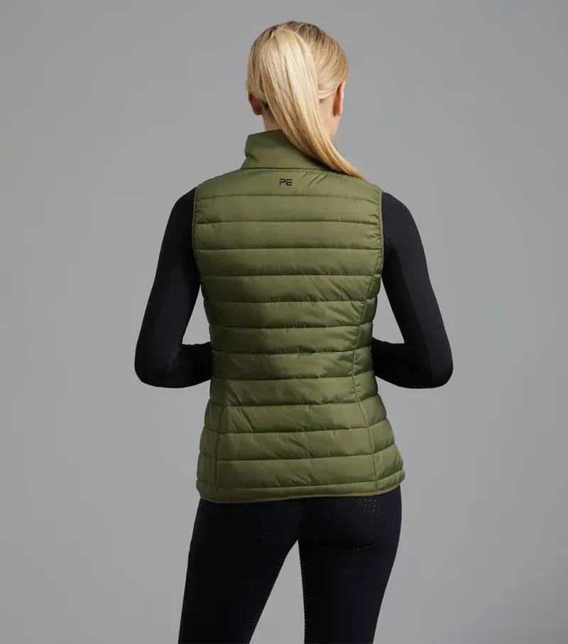Premier Equine Ladies Dante Riding Gilet - Olive-2