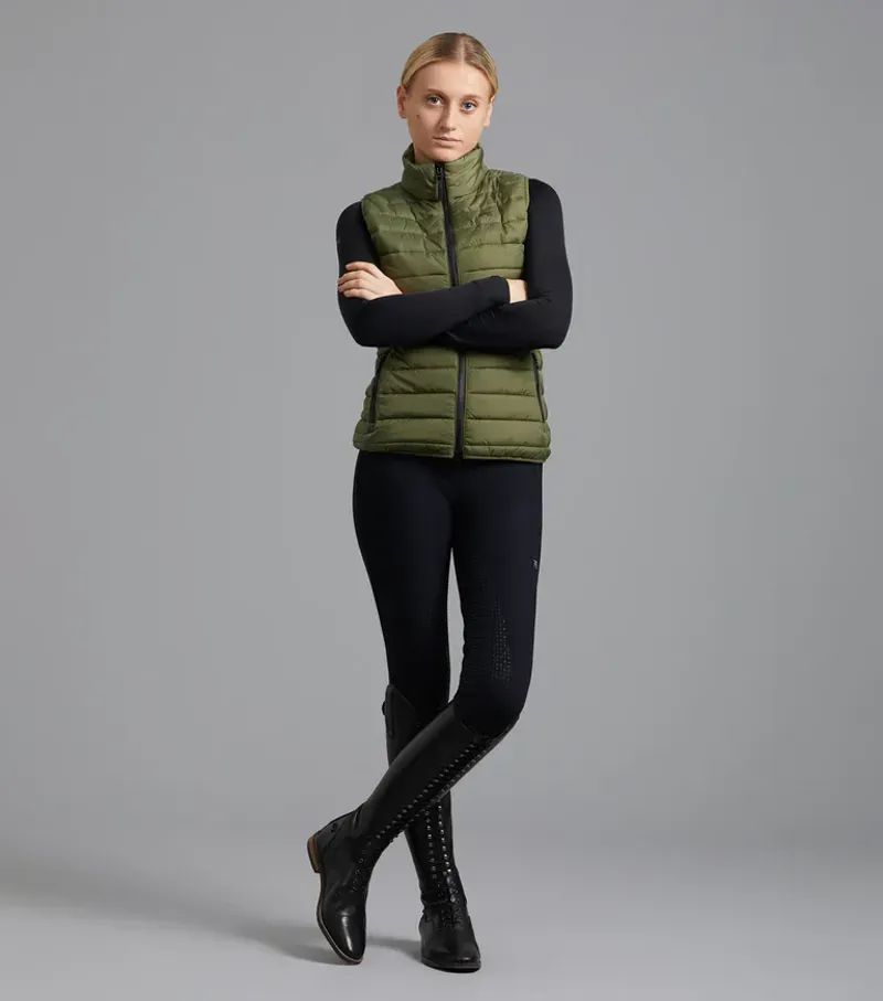 Premier Equine Ladies Dante Riding Gilet - Olive-5
