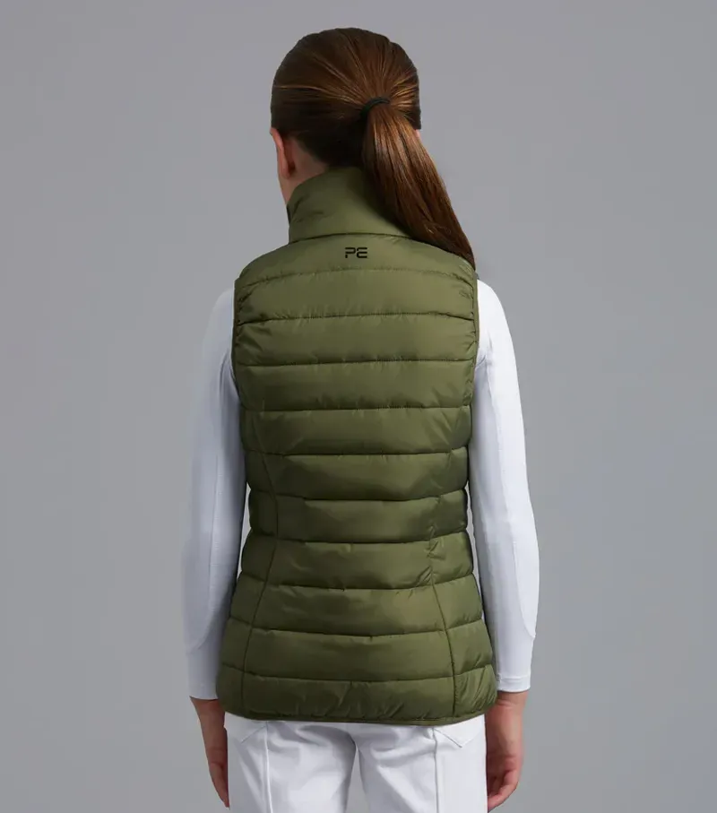 Premier Equine Junior Dante Gilet - Olive-2