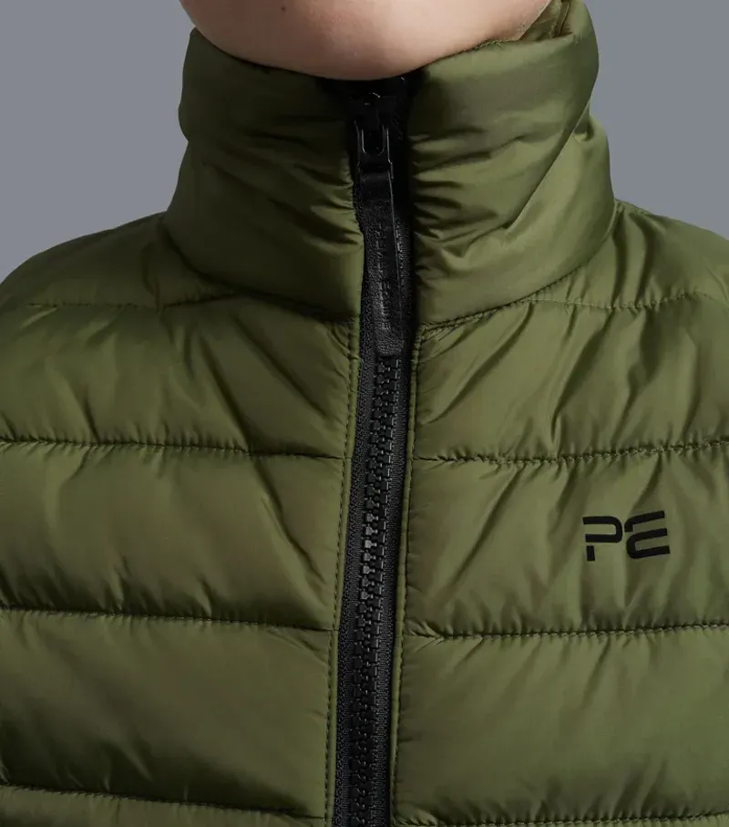 Premier Equine Junior Dante Gilet - Olive-3