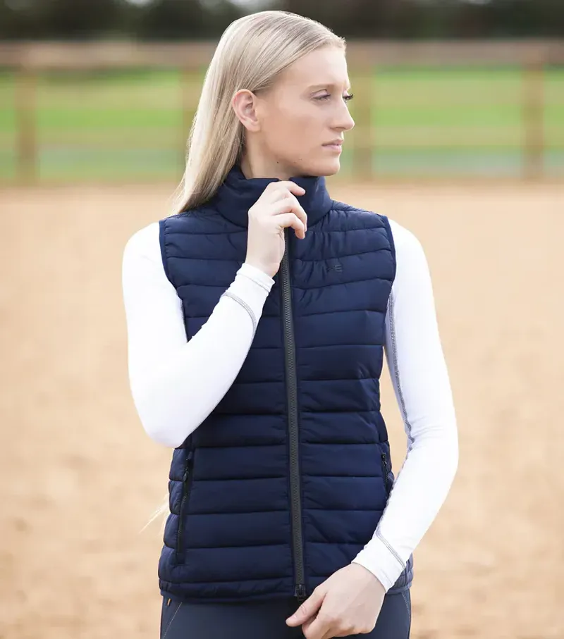 Premier Equine Ladies Dante Riding Gilet - Navy-1