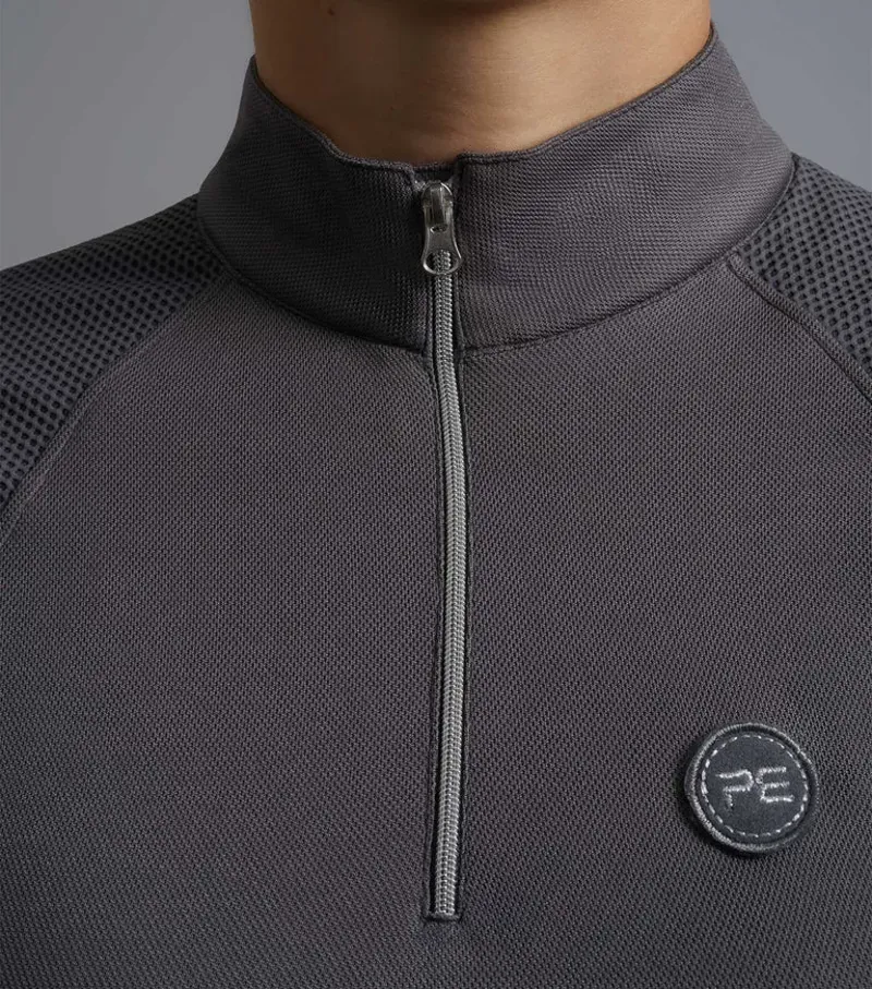 Premier Equine Ladies Derina Technical Sleeveless Riding Top - Anthracite Grey-3