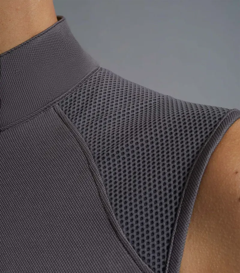 Premier Equine Ladies Derina Technical Sleeveless Riding Top - Anthracite Grey-4