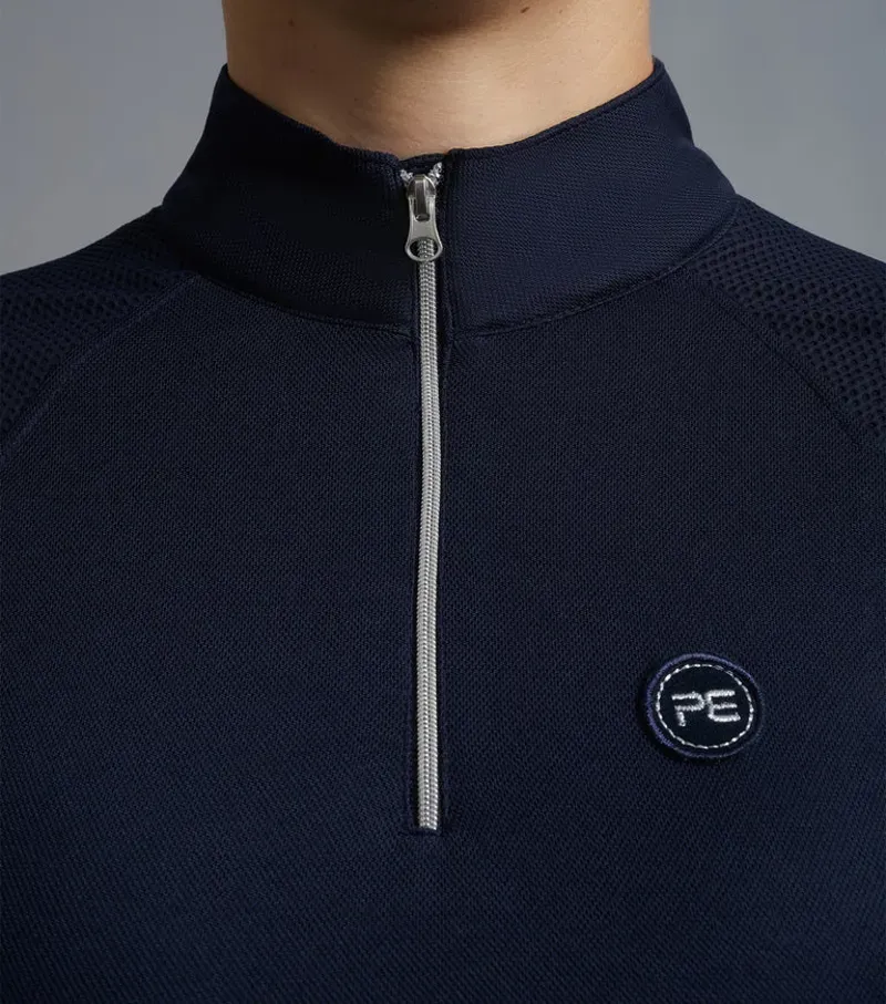 Premier Equine Ladies Derina Technical Sleeveless Riding Top - Navy-3