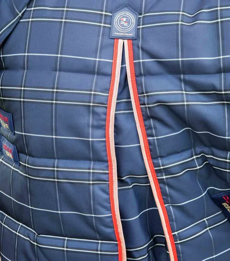 Premier Equine 400g Domus Combo Stable Rug - Navy Check-3