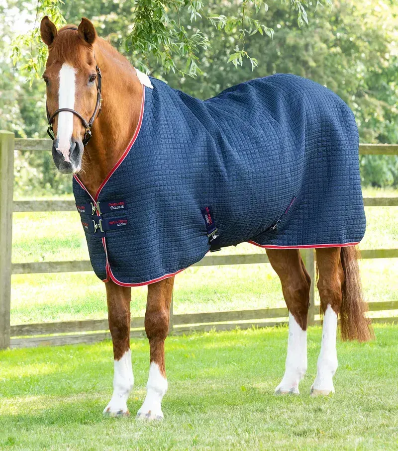 Premier Equine Dry-Tech Horse Cooler Rug - Navy