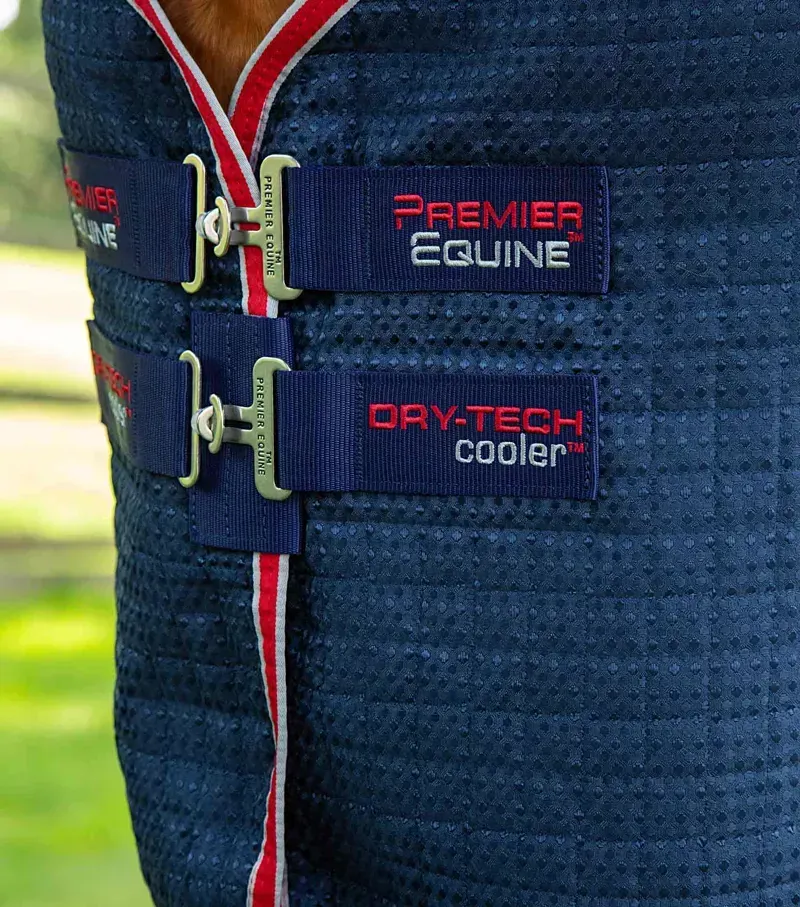 Premier Equine Dry-Tech Horse Cooler Rug - Navy-2