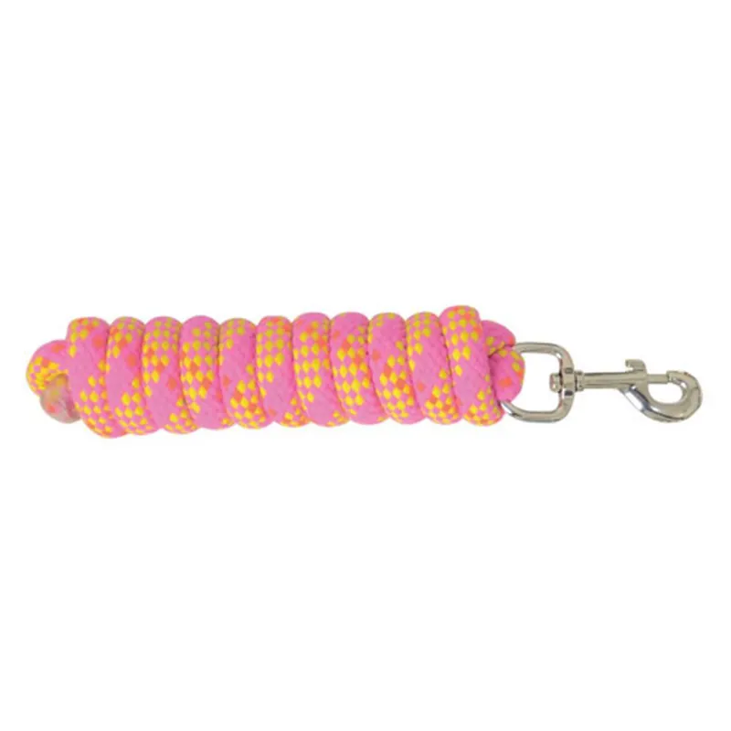 Hy Fleck Lead Rope - Pink/Yellow/Neon Orange