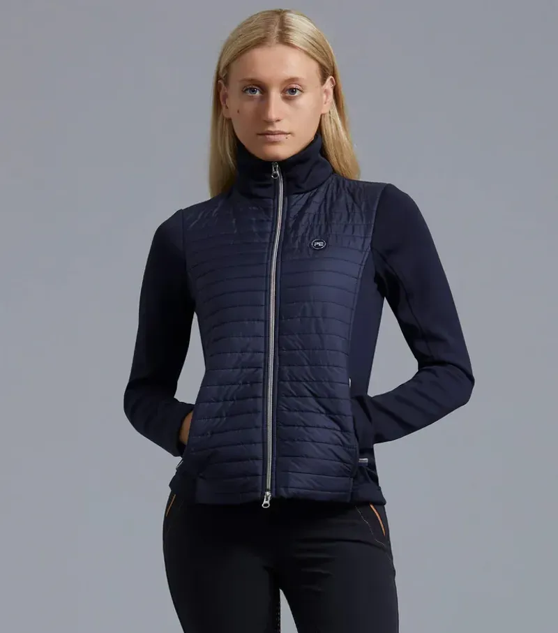 Premier Equine Ladies Elena Hybrid Technical Riding Jacket - Navy
