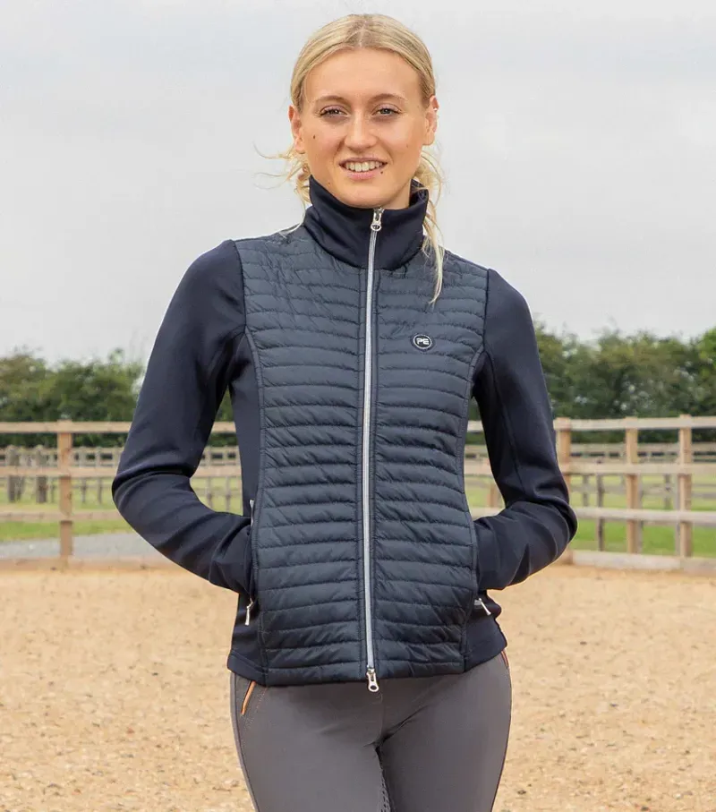 Premier Equine Ladies Elena Hybrid Technical Riding Jacket - Navy-1