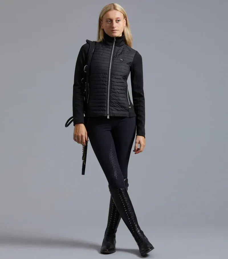 Premier Equine Ladies Elena Hybrid Technical Riding Jacket - Black-5