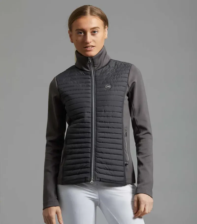 Premier Equine Ladies Elena Hybrid Technical Riding Jacket - Anthracite Grey