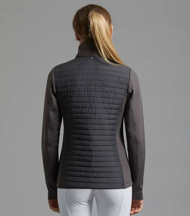 Premier Equine Ladies Elena Hybrid Technical Riding Jacket - Anthracite Grey-2