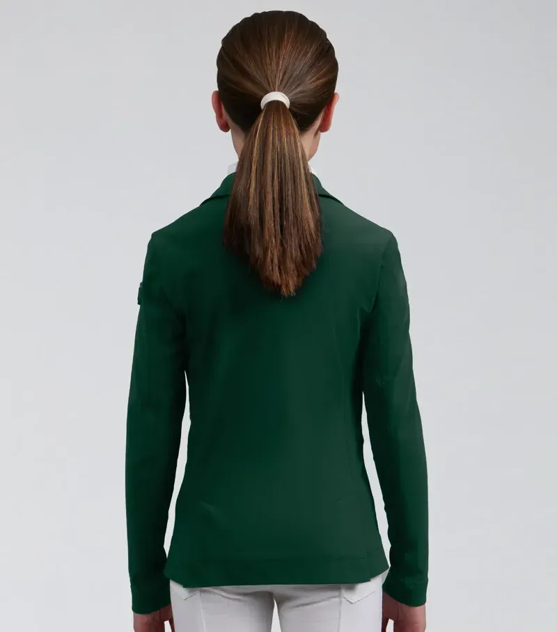 Premier Equine Evinco Girls Competition Jacket - Alpine Green-5