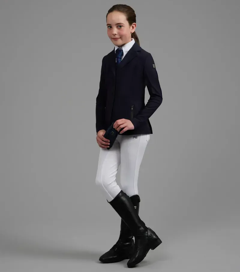 Premier Equine Girls Evinco Competition Jacket - French Navy-1