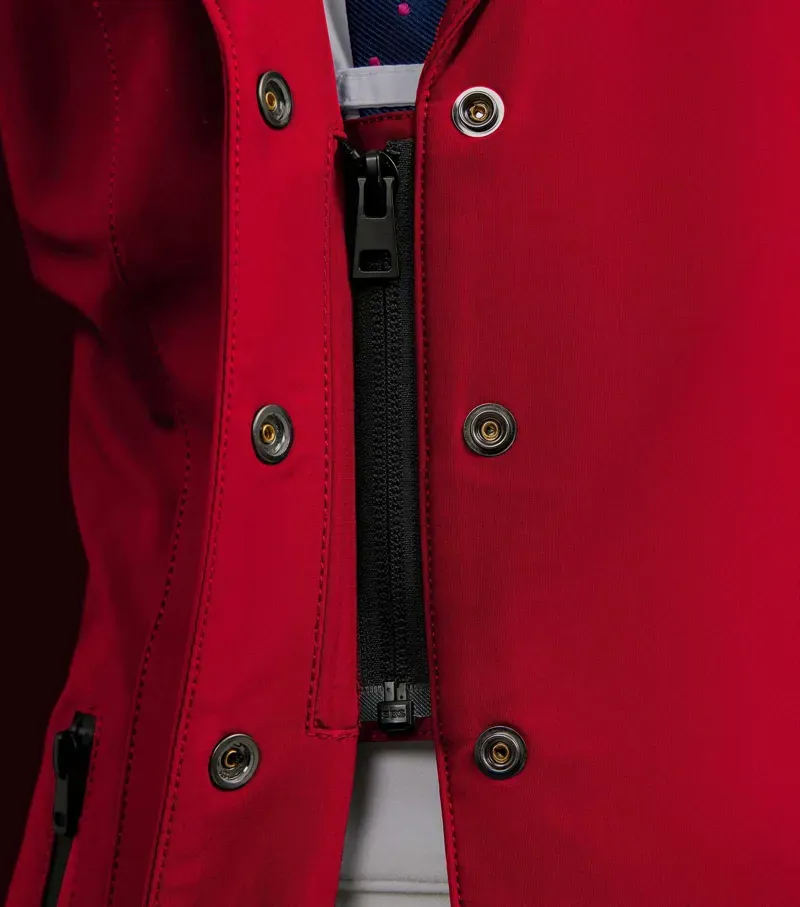 Premier Equine Evinco Girls Competition Jacket - London Red-3