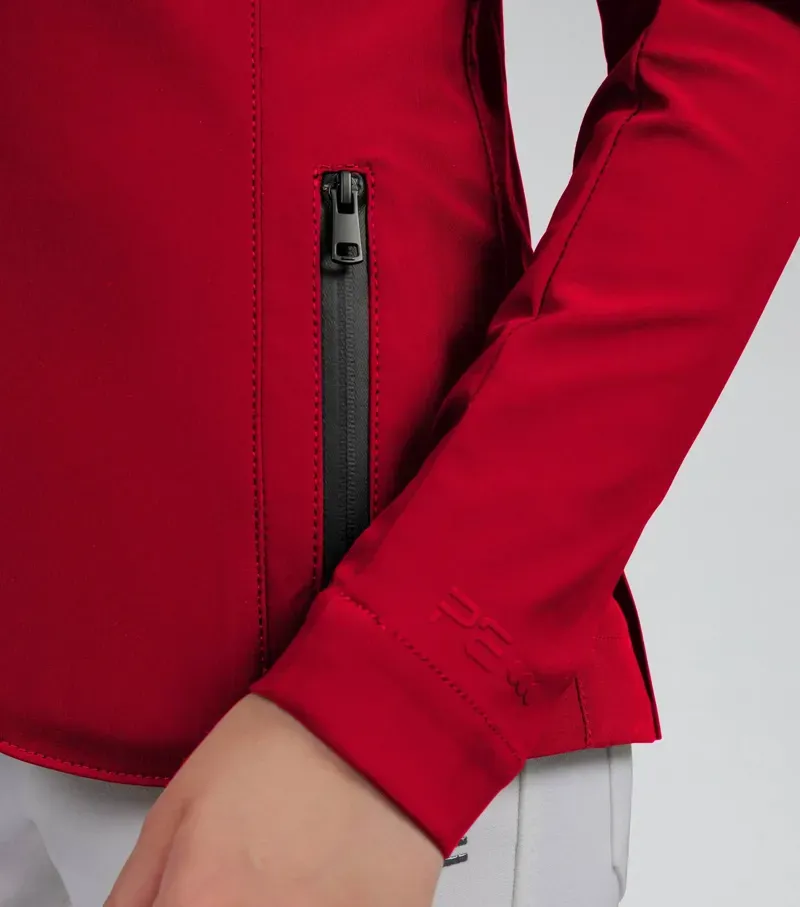 Premier Equine Evinco Girls Competition Jacket - London Red-4