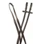 Collegiate ComFiTec Opulux Fancy Raised Rubber Reins - Dark Brown - 54 inch